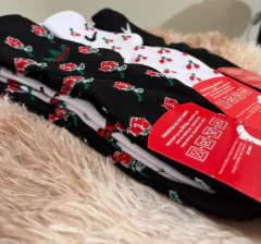 12 pares Medias Tenis premium multimarca estampadas y lisas en internet