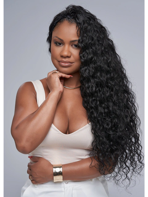 Wig Joyce - Ondulada - Comprida - Preto