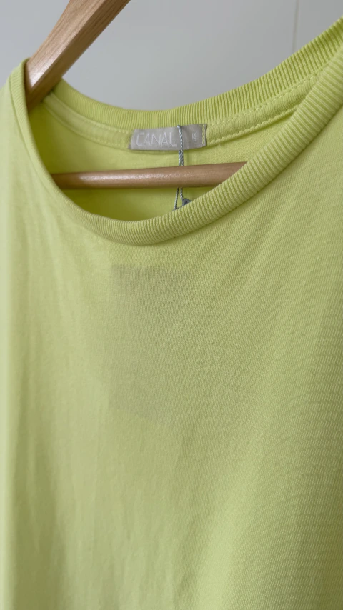 Vestido Canal | Longo em Moletinho Verde-Lima