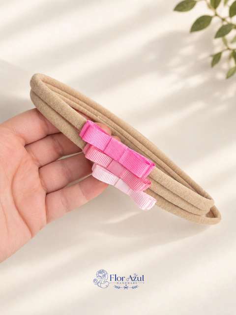 Trio Douce | Nuances de Rosa | Faixinha Baby Nude | 4cm
