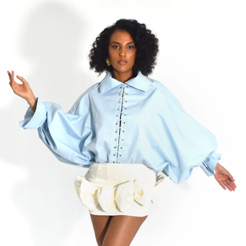 Camisa Celeste