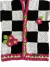 Cardigan Bebé Granny Blanco-Negro - Strudell Tejidos