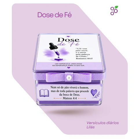 Caixinhas de Versículos Dose de Fé