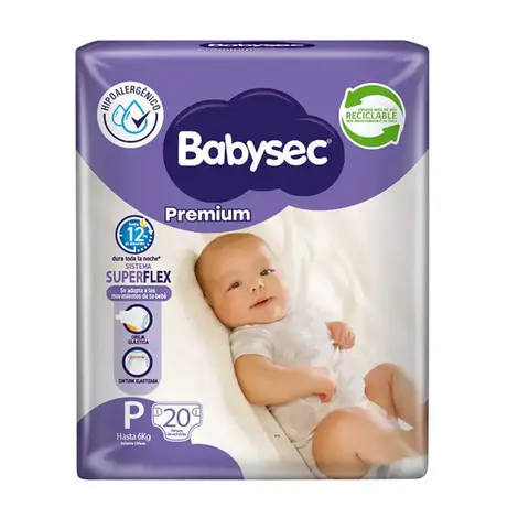 PAÑAL BABYSEC PREMIUM - PAQUETES PEQUEÑOS