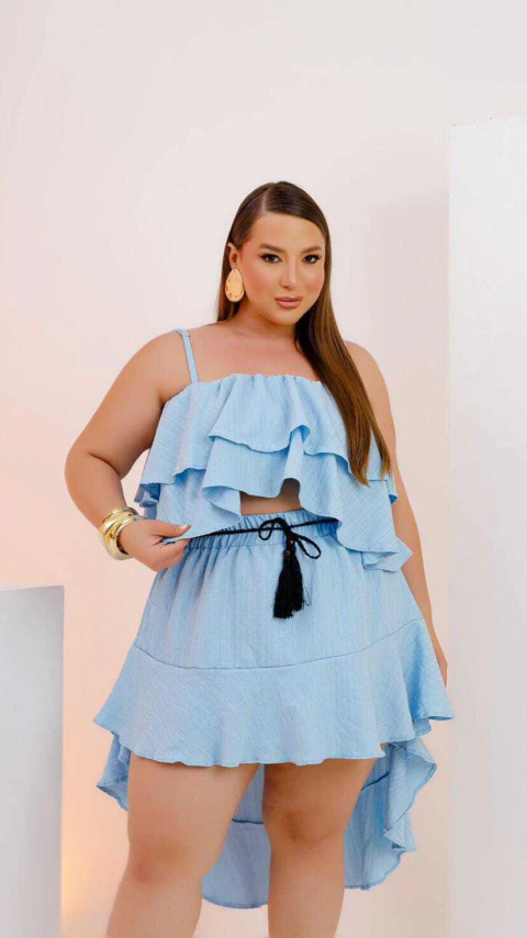 Conjunto short saia Márcia