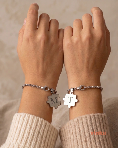 Pulseras Dos Mitades | Set de 2 pulseras que se completan