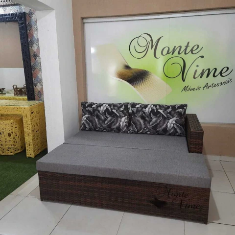 Sofá com puff