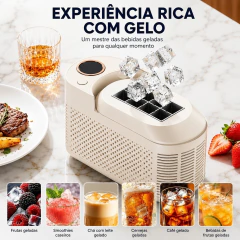 Mini Máquina de Fazer Gelo Portátil Elétrica - ClickStore Ultilidades