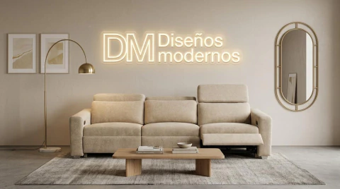 Sofa Dali 3 Cuerpos Con 2 Motores
