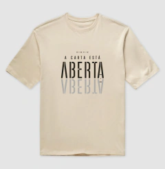 A carta está aberta. Oversized na internet