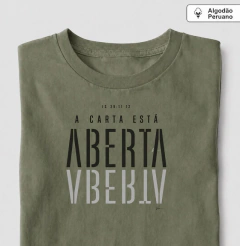 A carta está aberta. Algodão Peruano