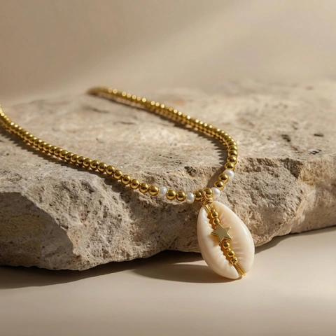 Collar Caracola Dorada