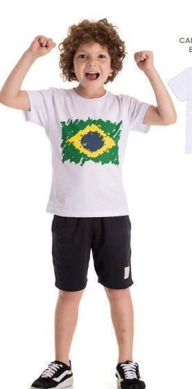 CAMISETA DADOMILE BRASIL BRANCA