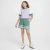 CROPPED INFANTIL MENINA NIKE LILÁS COM VERDE na internet