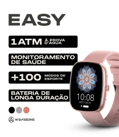 Smartwatch EASY + Brinde - A Prova d'água 1 Atm