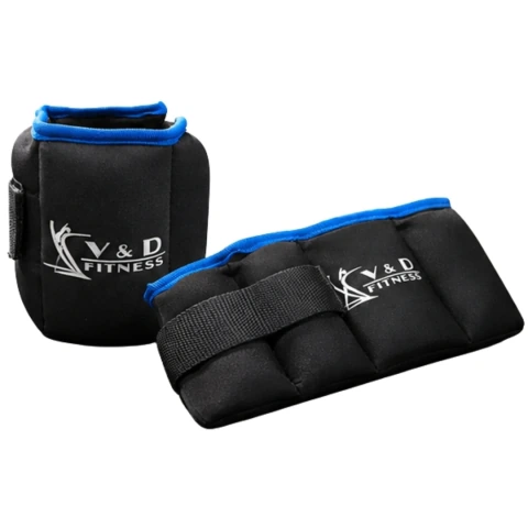 Polainas-tobilleras V&d 2kg C/u Con Velcro Entrenamientos funcionales, ejercicios, crossfit, calistenia, correr