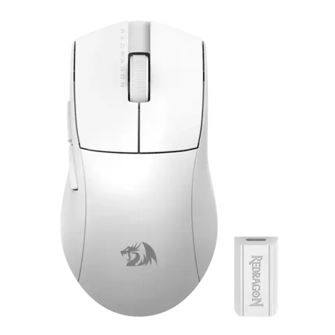 Mouse Inalámbrico Redragon King M916 Pro 4K Blanco