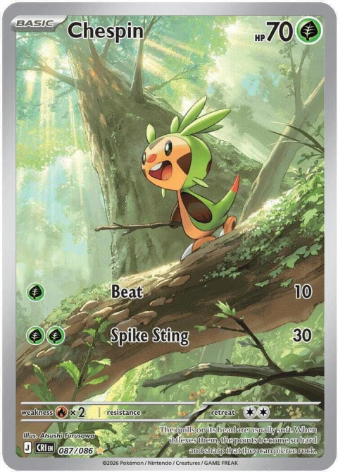 Carta Pokémon Chespin - Chaos Rising (087/086)