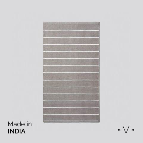 Alfombra Varkala Mink Fine Stripes 70x120 cm