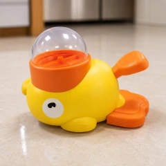 Petisqueira Alimentador de Pets Interativa Pato - Amarela na internet