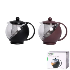 Chaleira de Vidro 750 ml com Infusor Inox Petrin
