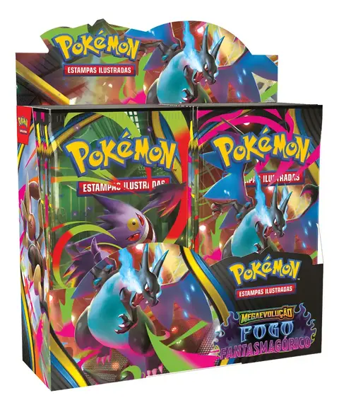 Pokémon Box 36 Booster Fogo Fantasmagórico