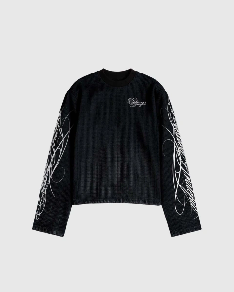 Long Sleeves – Script Basics Black