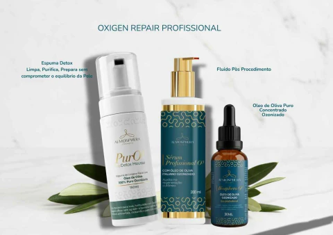 Kit Profissional Oxy Repair BiospheraO³ Golden Touch