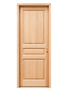 Puerta clásica de madera maciza con 3 tableros - comprar online