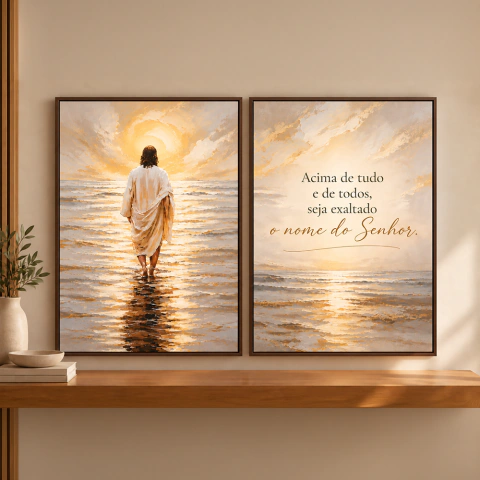 Conjunto de Quadros Jesus Cristo – Acima de Tudo e de Todos