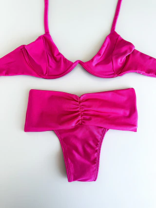 Biquíni Ariel Efeito Lipo Rosa Glow