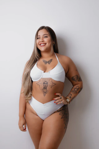 Biquíni Carol Efeito Lipo Branco
