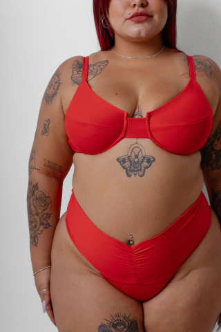 Biquíni Carol Efeito Lipo Vermelho