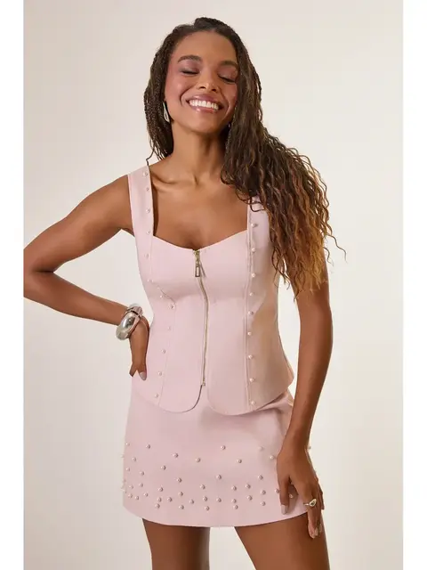 Blusa Em Sarja com Aplicacoes
