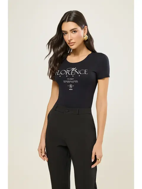 Blusa Manga Curta Florence