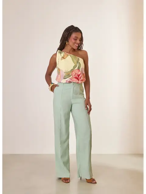 Blusa Ombro Só Estampa Exclusiva