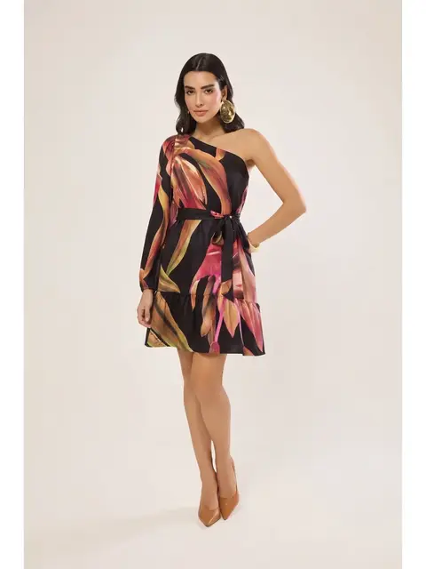 Vestido Ombro Só Estampa Exclusiva