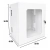 Mini Rack de Parede 19" 12U 400mm Branco com 2 Bandejas e Régua 6 Tomadas na internet