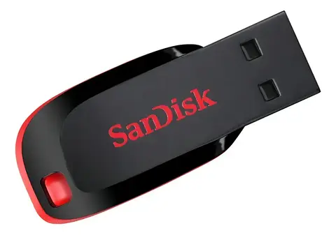 Pendrive SanDisk Cruzer Blade 64GB 2.0 negro y rojo