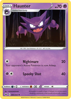 Haunter | 84 | Rarity: Uncommon | Artist: HYOGONOSUKE | Supertype:Pokémon