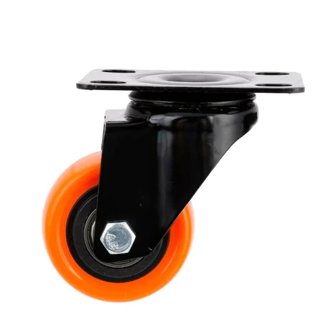 Rodízio Giratório Preto 8"