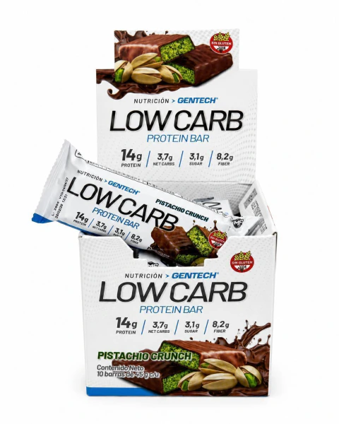 GENTECH LOW CARB PROTEIN BAR PISTACHIO CRUNCH