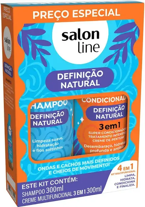 Definição Natural Shampoo e Condicionador