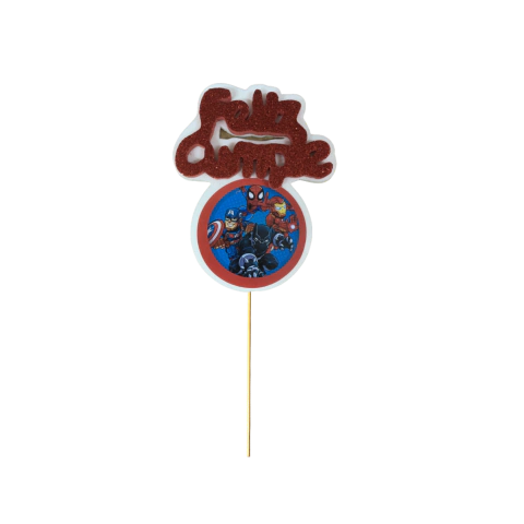 Pinche de torta de Spidey x1u.