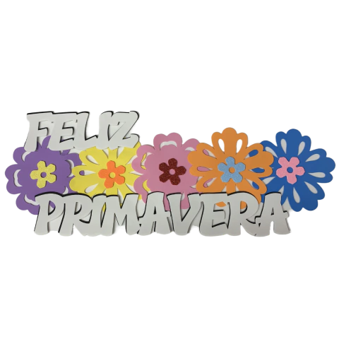 Cartel Feliz Primavera Floreado 2