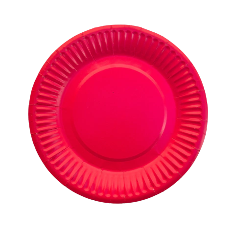 Platos Polipapel Fucsia x8u