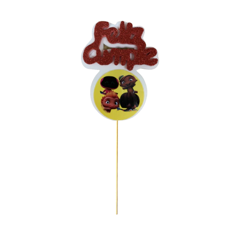 Pinche de torta de Power Rockers x1u.
