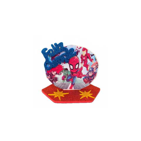 Adorno para torta Avengers Goma Eva
