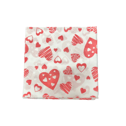 Servilleta de Corazon Rojo 33×33 x 20u.