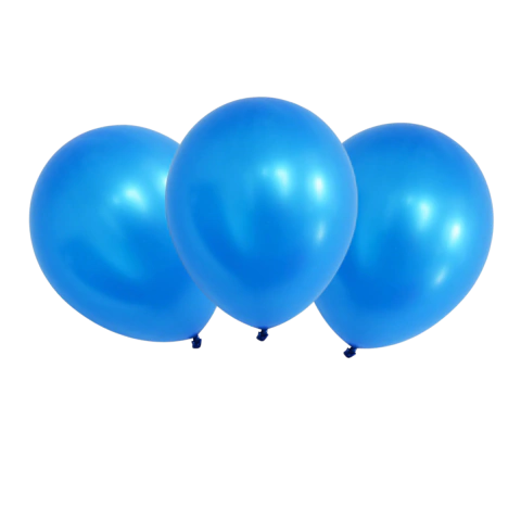 Globo Tuky perlado 9″ Celeste x50u